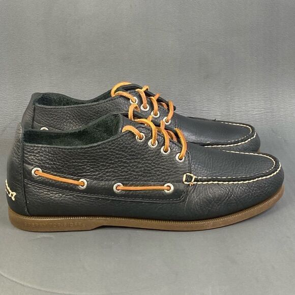 Sperry Top Sider Black Leather Chukka Boot shoes Men’s Size 11 - Picture 1 of 8